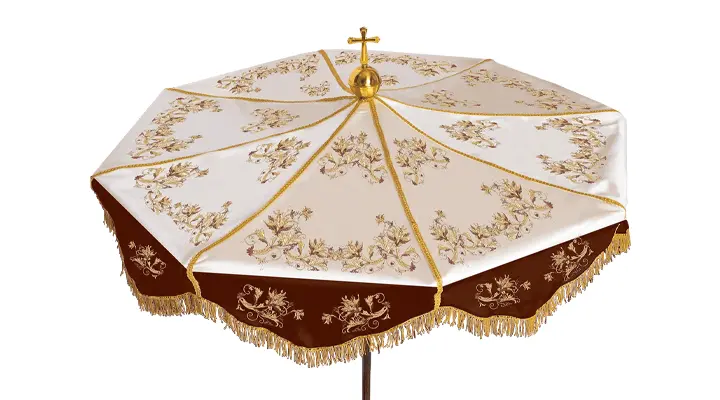 Ombrelle liturgique en velours